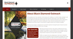 Desktop Screenshot of blackdiamondoutreach.com