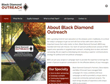 Tablet Screenshot of blackdiamondoutreach.com